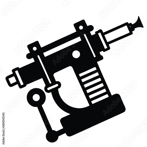 Tattoo artist element isolated tattoo machine on white background