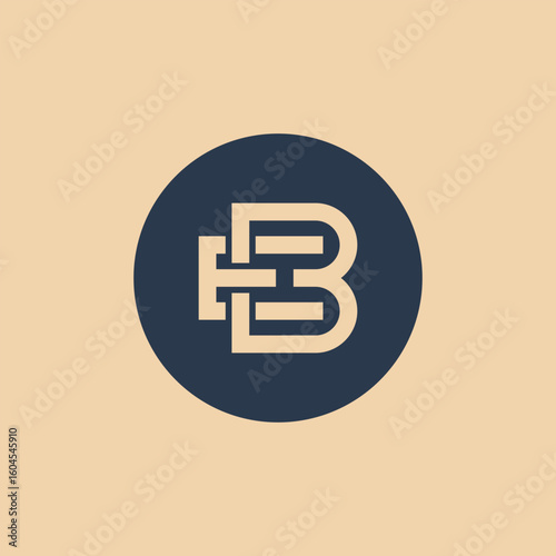 be letters vector abstract modern logo