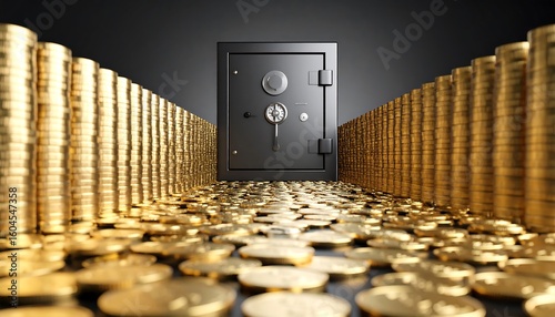 Safe guarded by gold