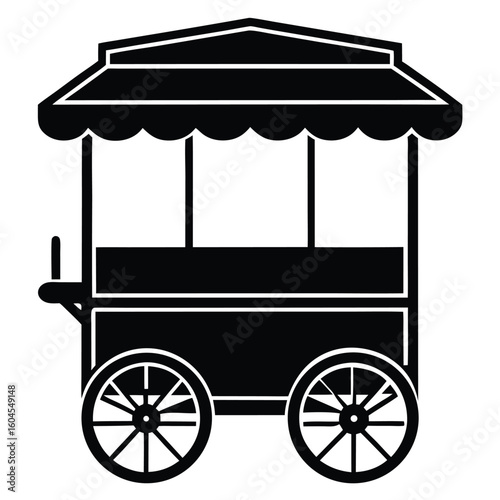 Tattoo artist element isolated tattoo station cart on white background
