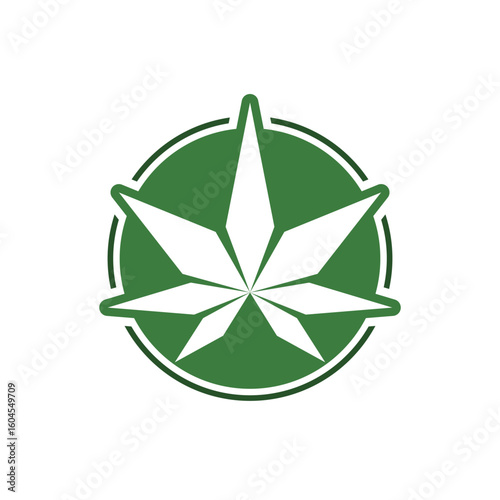 cannabis vector abstract modern logo