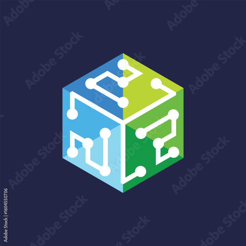 digital vector abstract modern logo