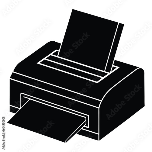 Tattoo artist element isolated thermal copier paper on white background