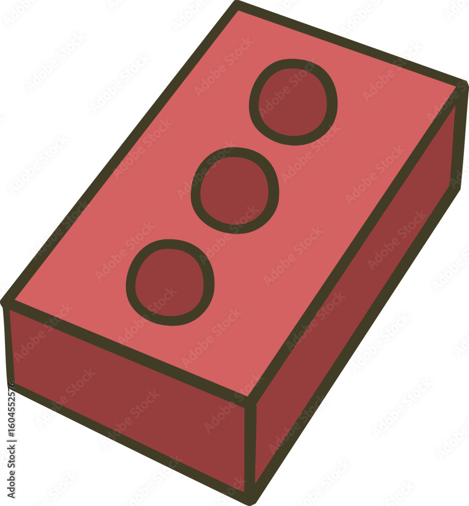 Naklejka premium 빨간벽돌