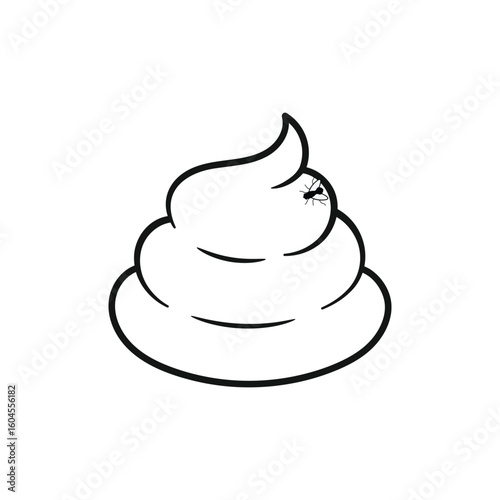 Editable pets poop vector icon modern template, pup sign symbol