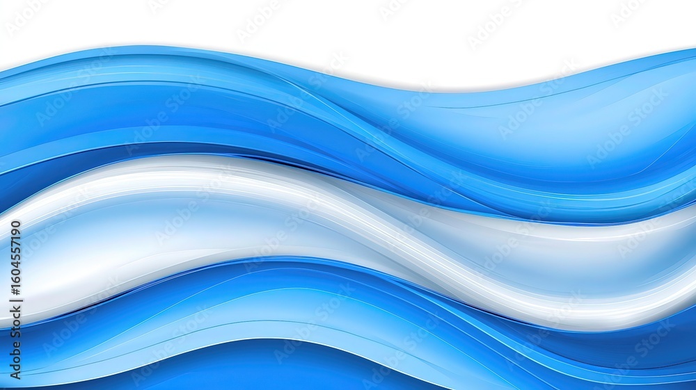 Fototapeta premium Dynamic Blue-White Gradient Background with Motion Blur and Abstract Light Rays, Futuristic Tech Design