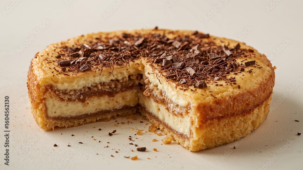 Cut pieces of traditional trilece sweet treat Cut pieces of traditional trilece sweet treat