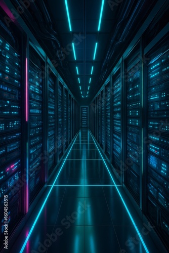 Cyber Data Center Interior