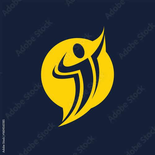 winner vector abstract modern logo