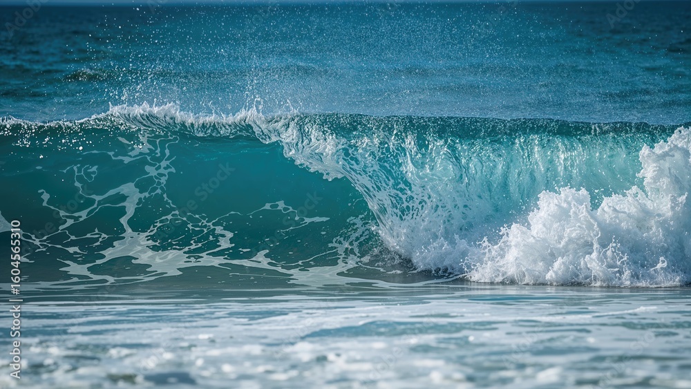 Fototapeta premium Stunning Azure Sea Swell