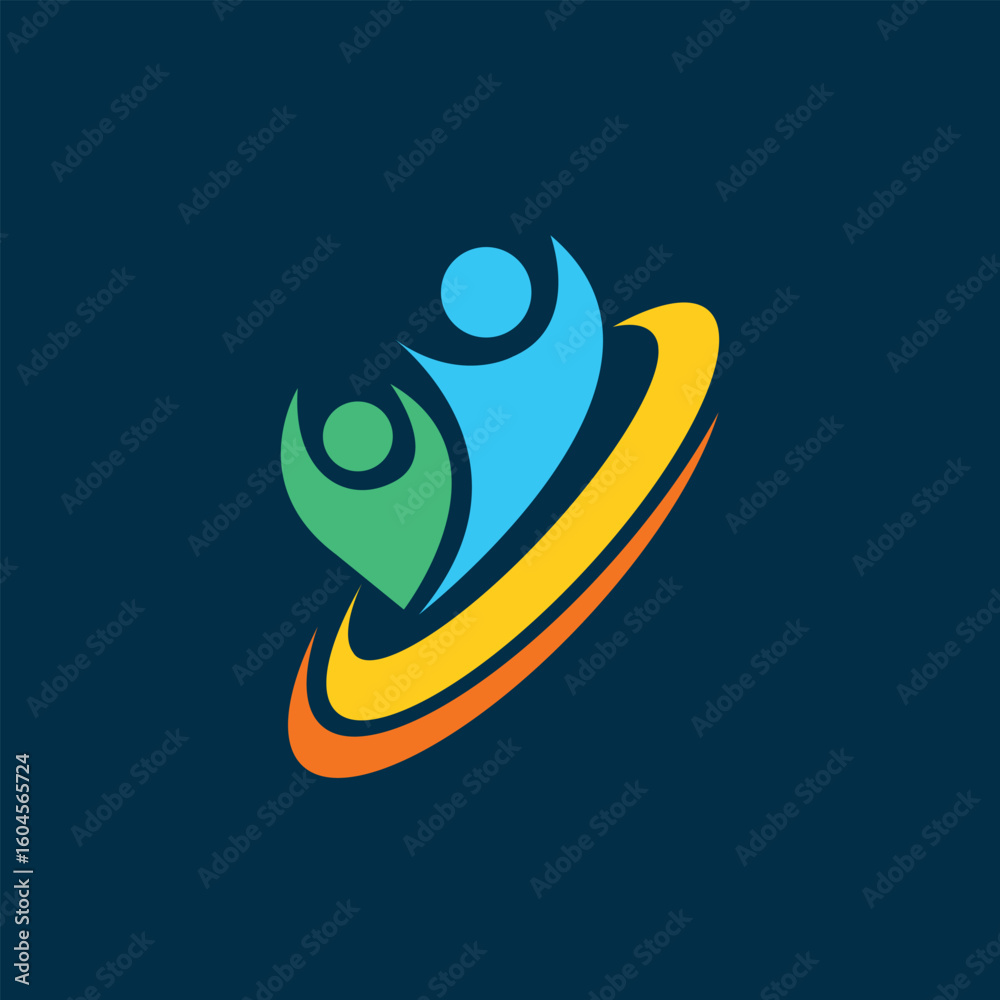 Fototapeta premium winner vector abstract modern logo