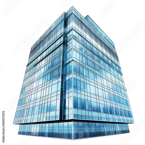 Modern skyscraper with glass facade