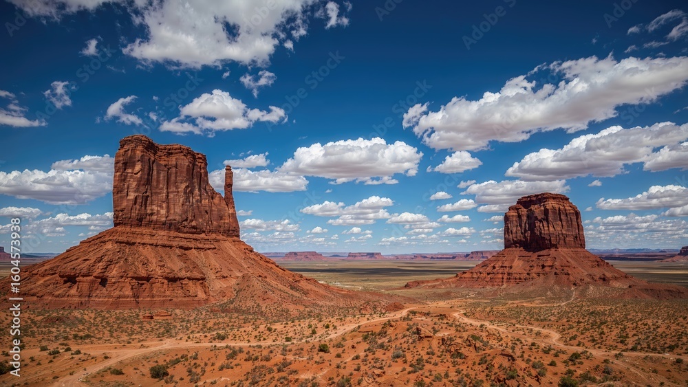 Scenic capture of nature’s beauty with a prominent rocky landmark under a clear sky Scenic capture of nature’s beauty with a prominent rocky landmark under a clear sky