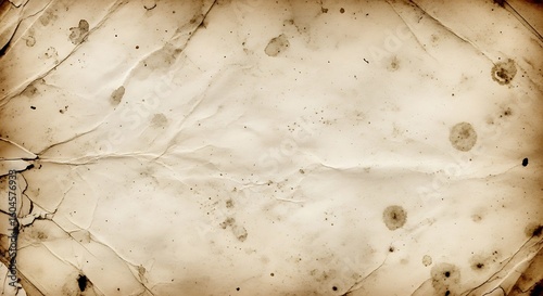 Aged paper texture with stains and creases.