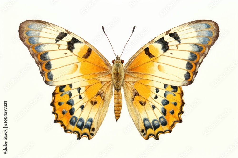 Fototapeta premium Colorful butterfly illustration art