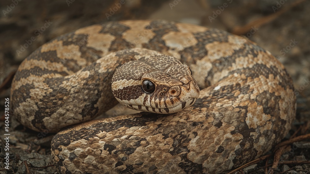 A sand-dwelling species of snake A sand-dwelling species of snake