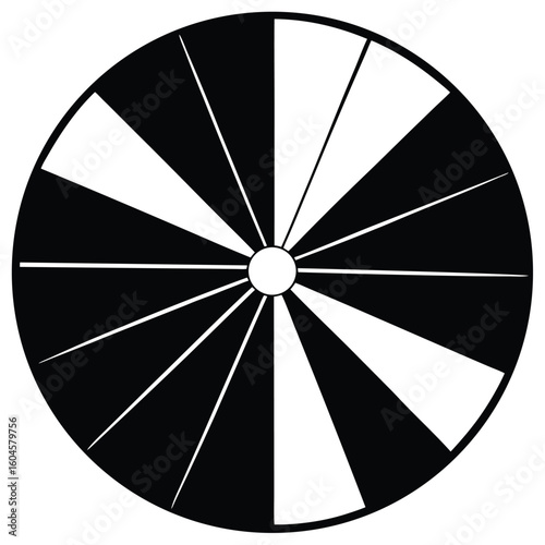Interior designer element isolated color wheel on white background