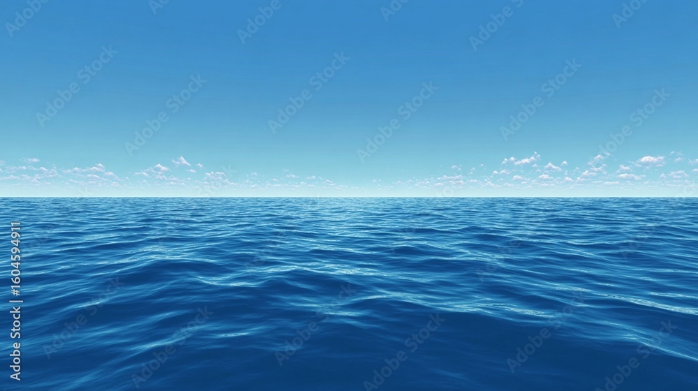 Fototapeta premium Ocean sky wide panorama background