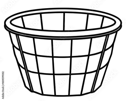 metal bucket isolated on white