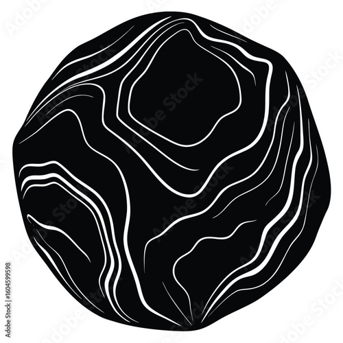 Interior designer element isolated marble sample on white background