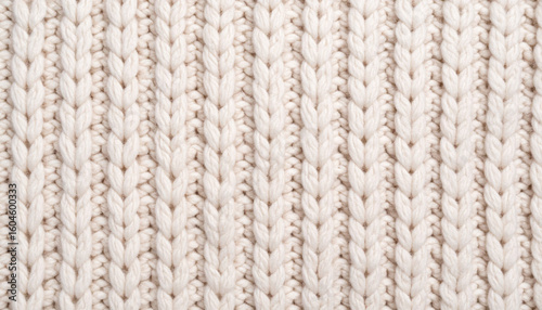 Natural Rib Knit Wool Pattern. Textile Surface. Close up Texture. Background. Yarn.