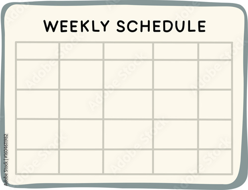 Weekly Schedule Board Desk Setup