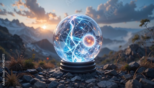 Glowing Crystal Ball