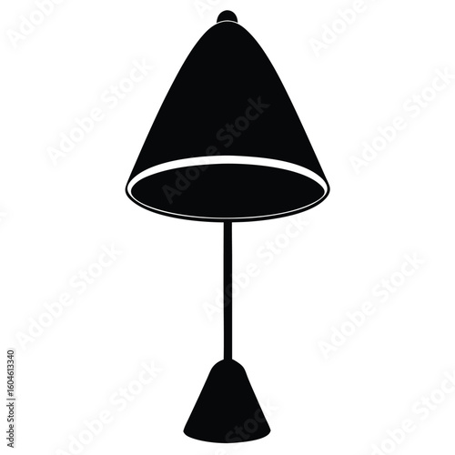 Interior designer element isolated soft lighting lamp on white background