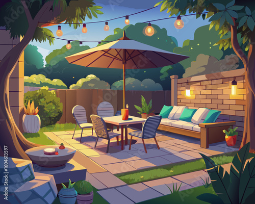 restaurant in the garden