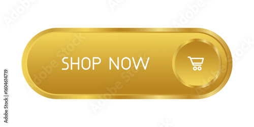 Golden CTA button: Shop now.