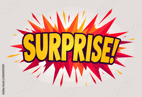 Explosive Surprise! Vibrant Red and Yellow Burst