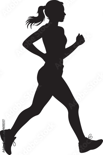 Female Runner Silhouette