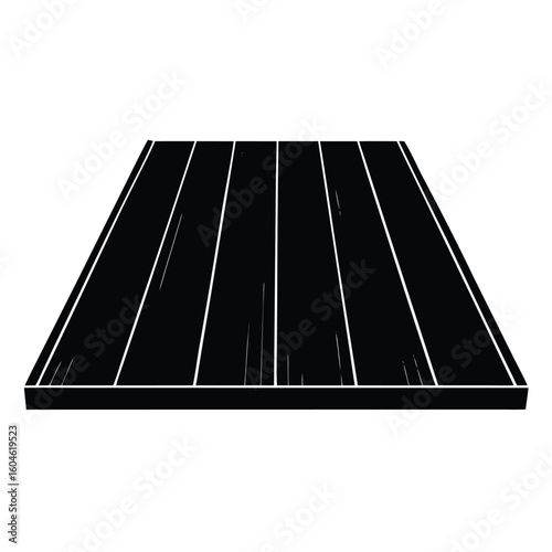 Interior designer element isolated wood flooring sample on white background