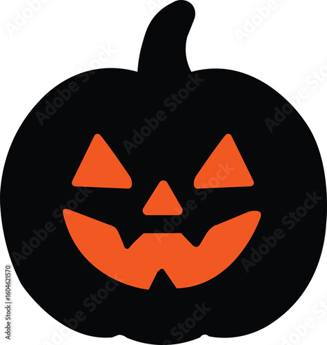 Halloween pumpkin jack o lantern vector illustration