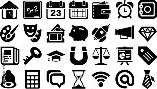 set of icons