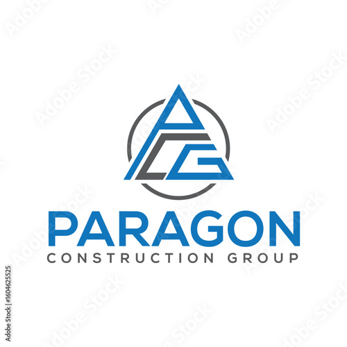 The **Paragon Construction Group logo** features a strong and modern design with bold typography and geometric elements, symbolizing reliability, expertise, and quality in the construction industry.
