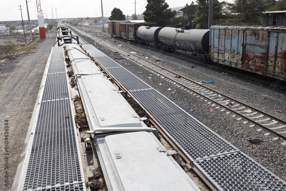 Naklejka premium Urban Decay and Freight Trains