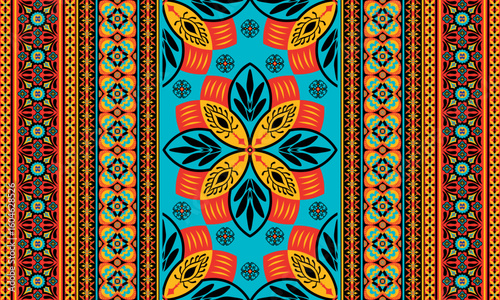 African ethnic native pattern.Traditional kente,ankara,kitenge,chitenge,capulana african wax print fabric pattern.Abstract vector motif pattern.For fabric,clothing,blanket,carpet,woven,wrap,decoration