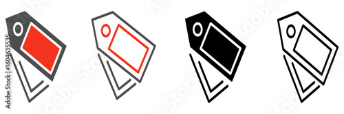 The price tag icon or product tag is used in the context of discounts, it can indicate that the item has a special price or discount.