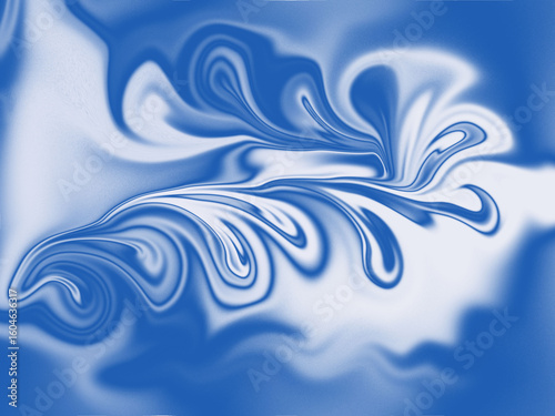 Liquify blue and white background design 
