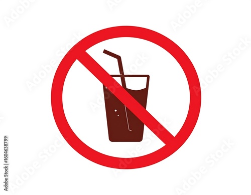Prohibited drink icon