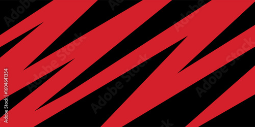 Wallpaper Mural Abstract background with red spikes and zigzag line pattern and some copy space area. eps 10 modern. Torontodigital.ca