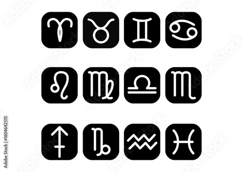 Negative set of zodiac signs