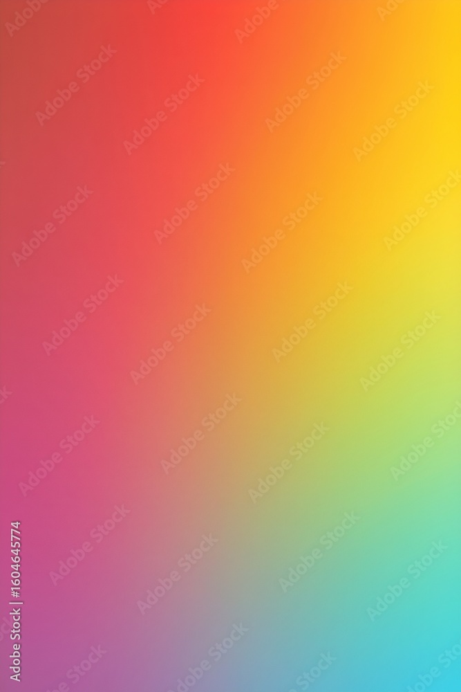 Obraz premium a gradient background transitioning through red, orange, yellow, green, blue, violet (full rainbow spectrum) with a smooth and visually appealing blend.