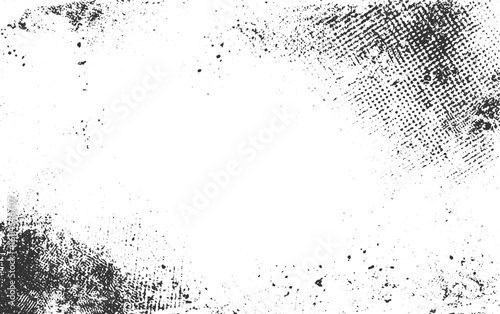 Rough black and white texture vector. Distressed, Vector texture dust overlay create grunge effect. Black and white noise abstract transparent background