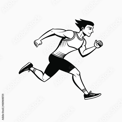 running man vector
