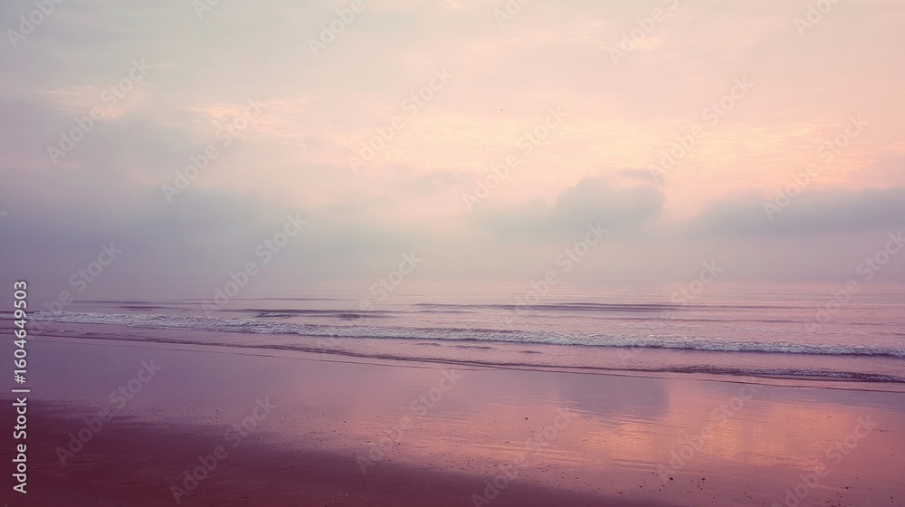 Obraz premium Soft-focus beach sunrise