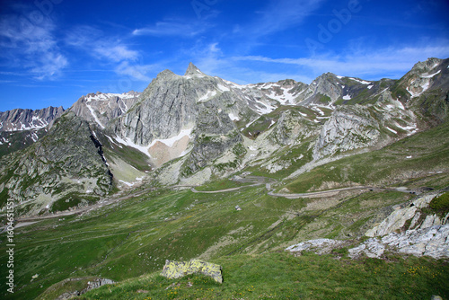 Tableau sur toile Route du Col du Grand Saint Bernard, coté Suisse