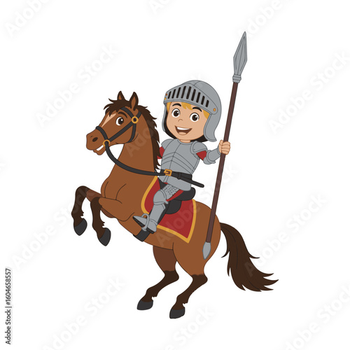 knight with horse