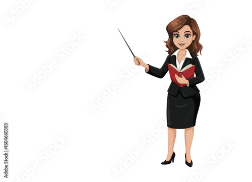 business woman with a clipboard